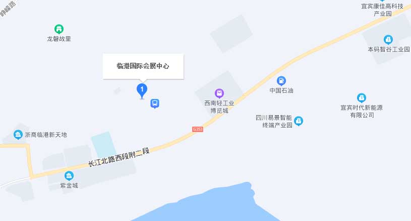 宜宾家博会交通路线地图